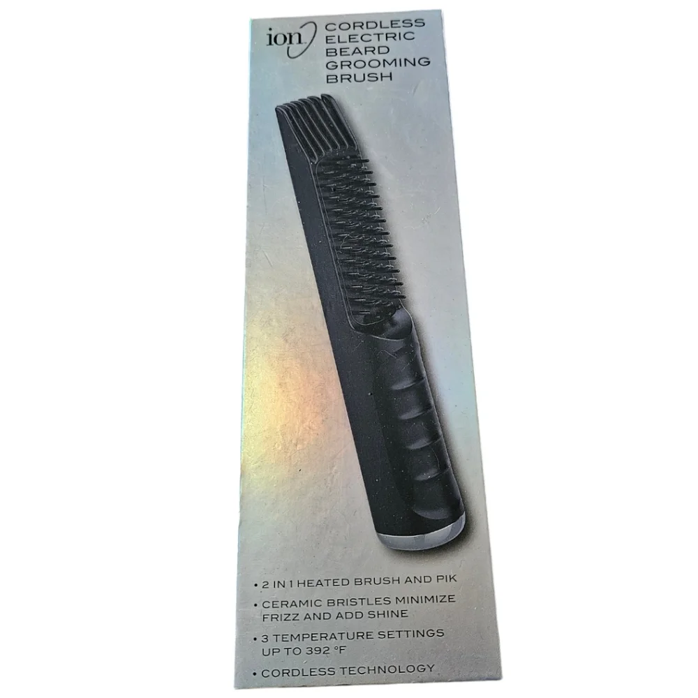 NWT Ion Cordless Electric Beard Grooming Brush
